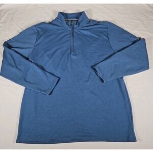 Original Weatherproof Vintage Mens 2XL Blue‎ 1/4 Zip Pullover Shirt